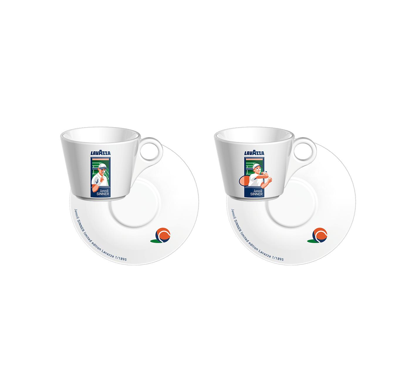 Cappuccino-Set Jannik Sinner – Rasen-Edition