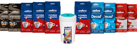 Topseller-Kombi-Paket: 10x gemahlener Kaffee + Tales of Italy Kaffeedose