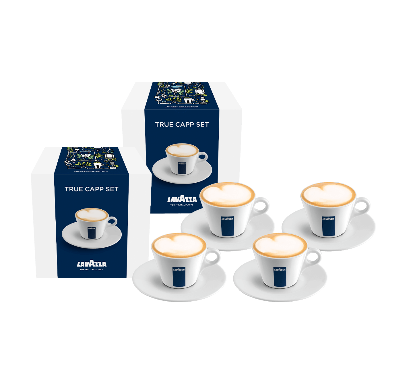 2x2 Milchkaffee Tassen-Set True Capp